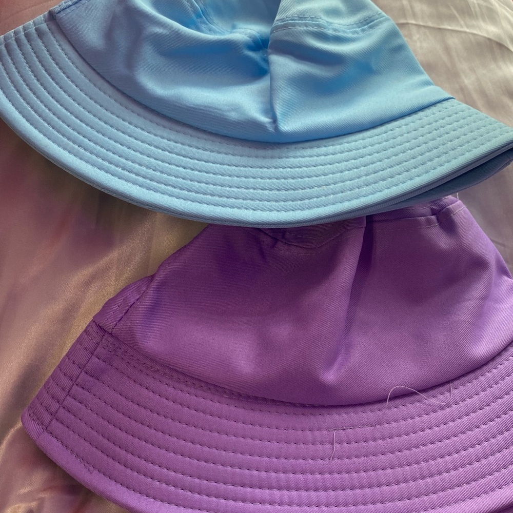 Purple and Blue pastel bucket hats - Picture 2 of 2